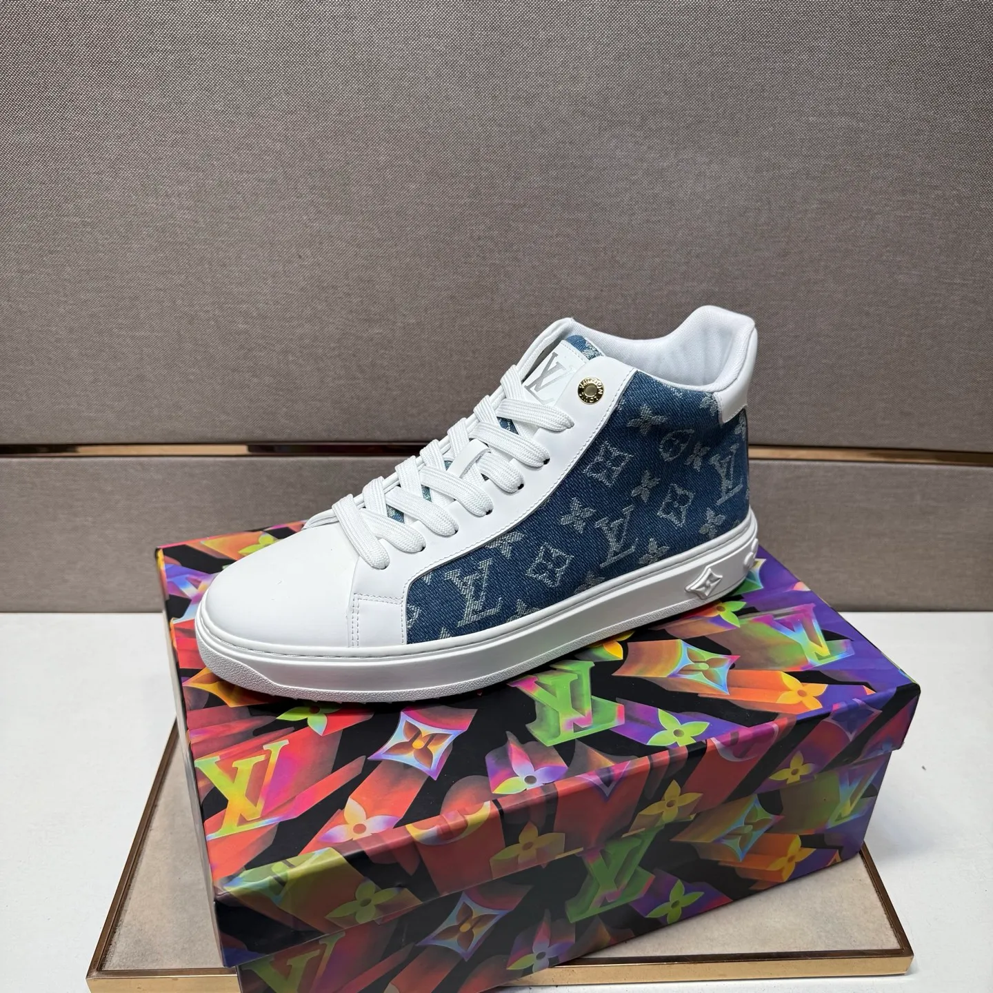 Men's men's shoes 💰pp560 [LV～] Men's casual high-top shoes 2025z cabinet sales simultaneously 🔶Size: 38-44#️⃣ 🔷4 colors🔜The upper is made of multi-material splicing➕Mesh lining, comfortable and breathable, sole: original comfortable and wear-resistant outsole, ⚠️real thing📱photographed🎬real thing is better📢📢📢